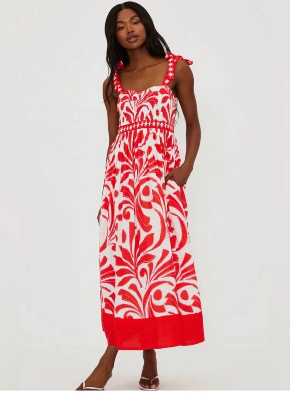 Beach Riot Cari Dress - Sunshine Dunes Print, Size Medium (New)
